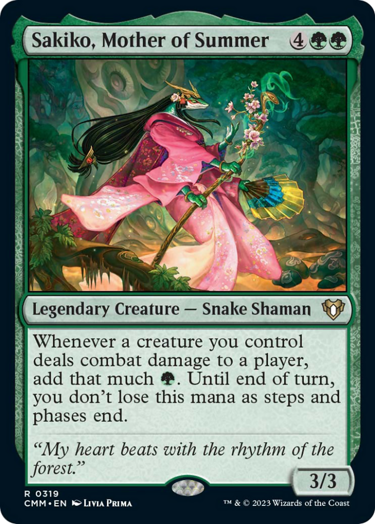 Sakiko, Mother of Summer [Commander Masters] | The Time Vault CA