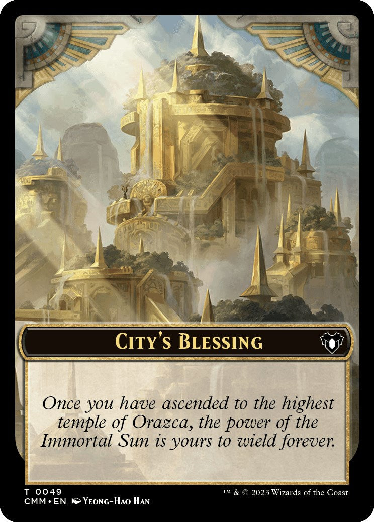 City's Blessing // Dragon Egg Double-Sided Token [Commander Masters Tokens] | The Time Vault CA