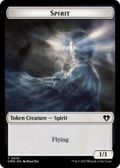 Spirit (0010) // Drake Double-Sided Token [Commander Masters Tokens] | The Time Vault CA