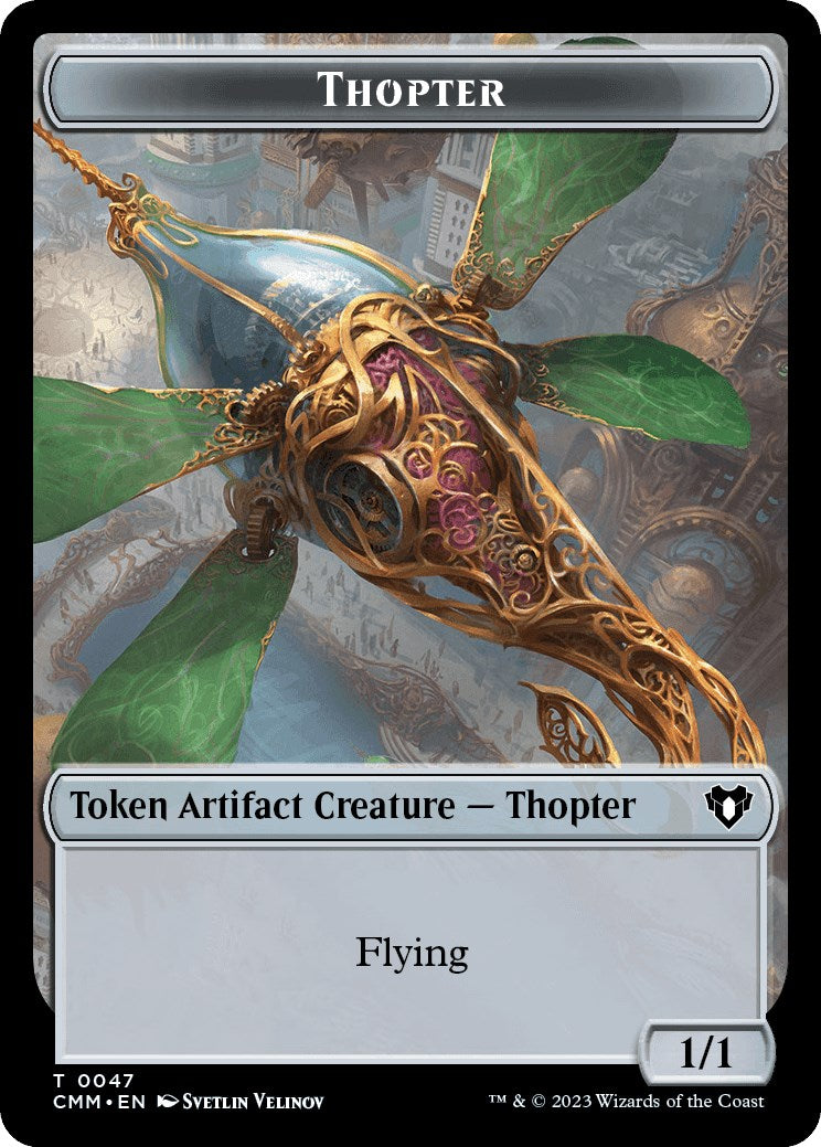 Thopter // Bird Illusion Double-Sided Token [Commander Masters Tokens] | The Time Vault CA