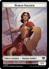 Human Soldier // Dragon (0021) Double-Sided Token [Commander Masters Tokens] | The Time Vault CA