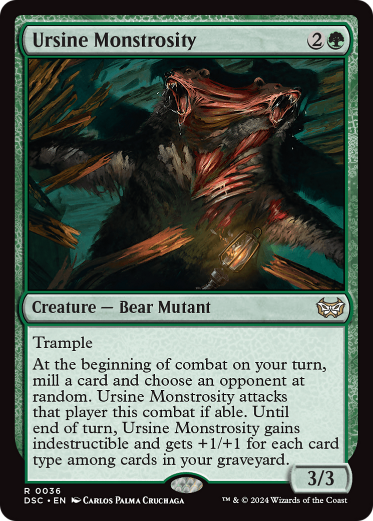 Ursine Monstrosity [Duskmourn: House of Horror Commander] | The Time Vault CA