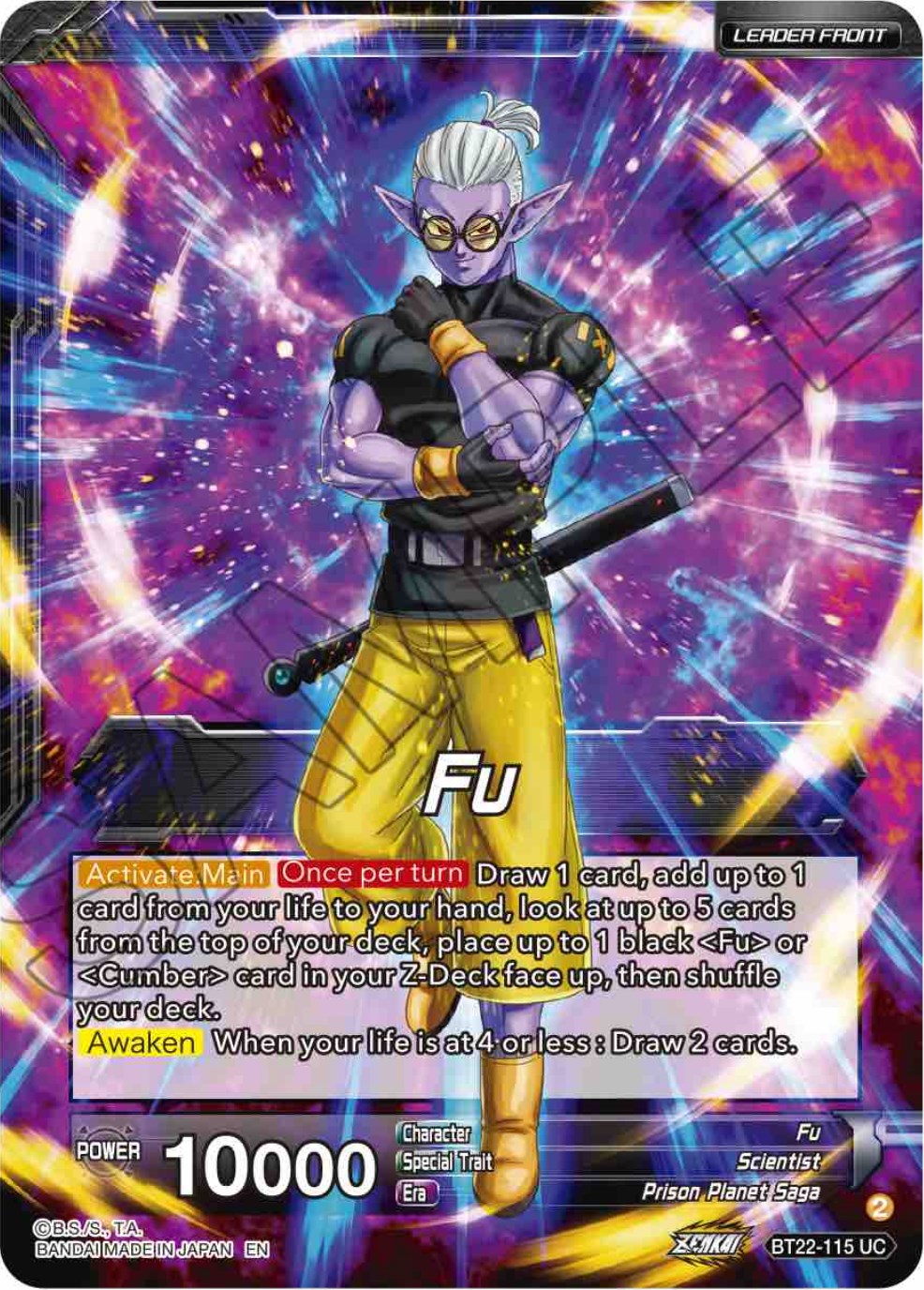 Fu // Super Fu, Heinous Commander (BT22-115) [Critical Blow] | The Time Vault CA
