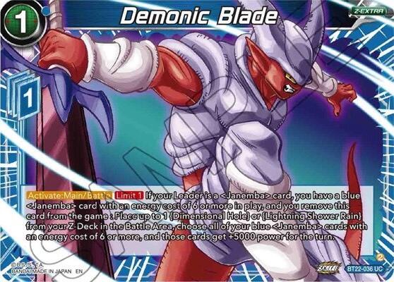 Demonic Blade (BT22-036) [Critical Blow] | The Time Vault CA
