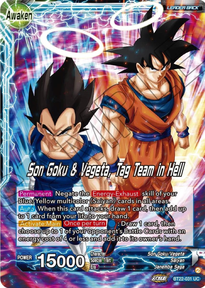Son Goku // Son Goku & Vegeta, Tag Team in Hell (BT22-031) [Critical Blow] | The Time Vault CA