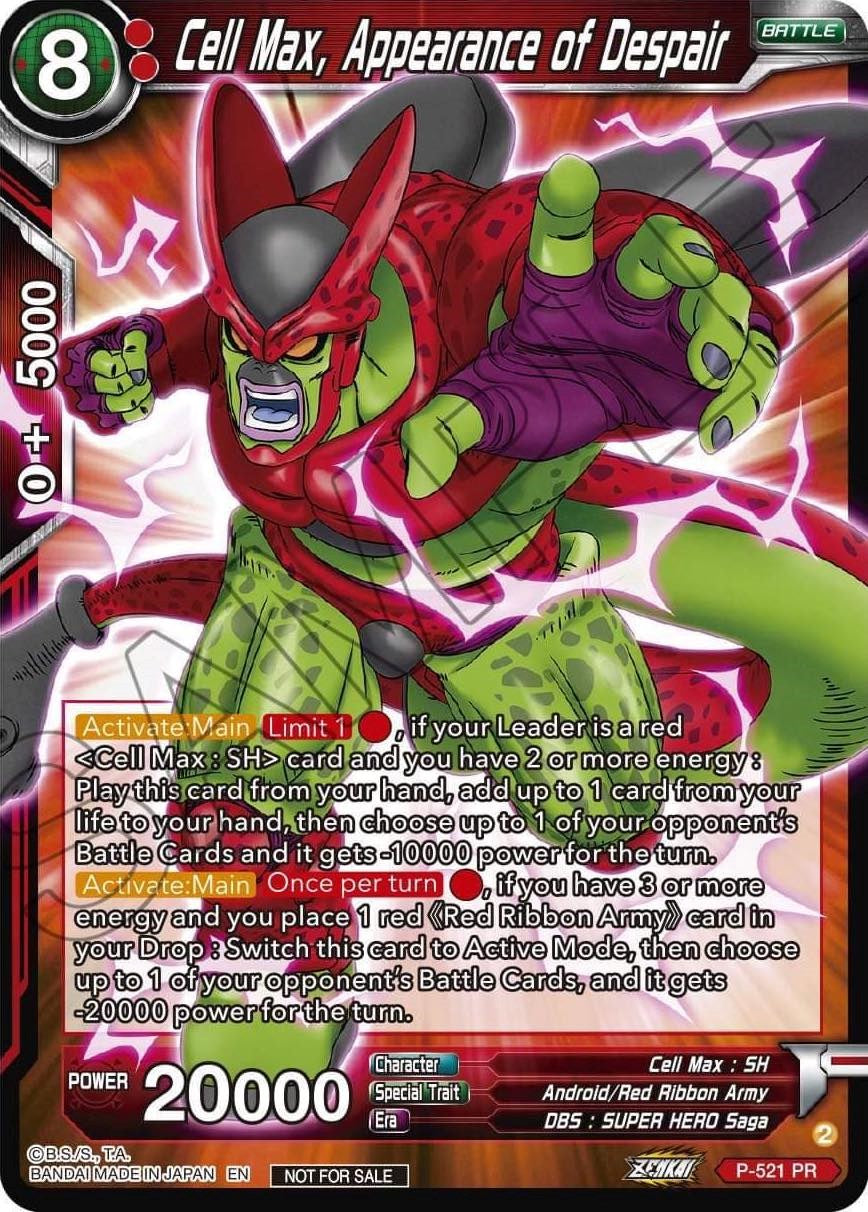 Cell Max, Appearance of Despair (Zenkai Series Tournament Pack Vol.5) (P-521) [Tournament Promotion Cards] | The Time Vault CA