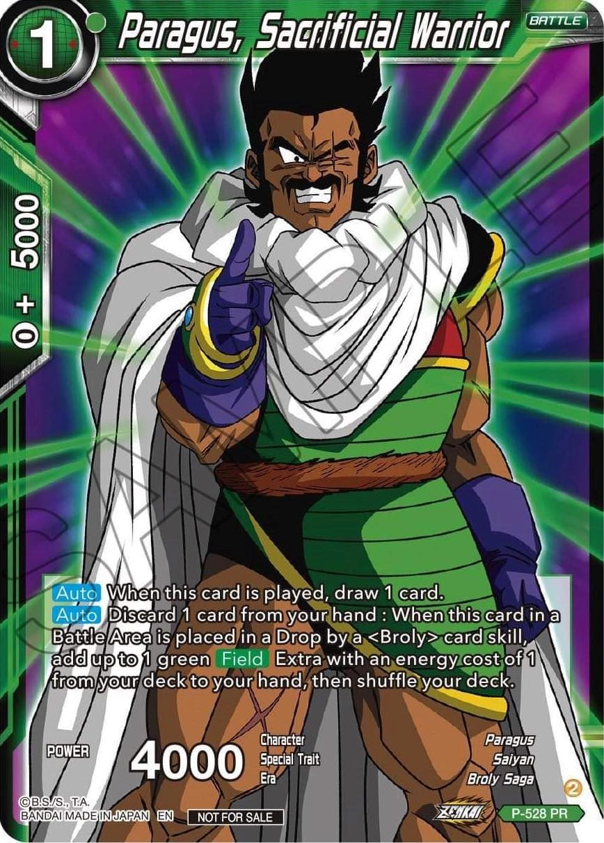 Paragus, Sacrificial Warrior (Zenkai Series Tournament Pack Vol.5) (P-528) [Tournament Promotion Cards] | The Time Vault CA