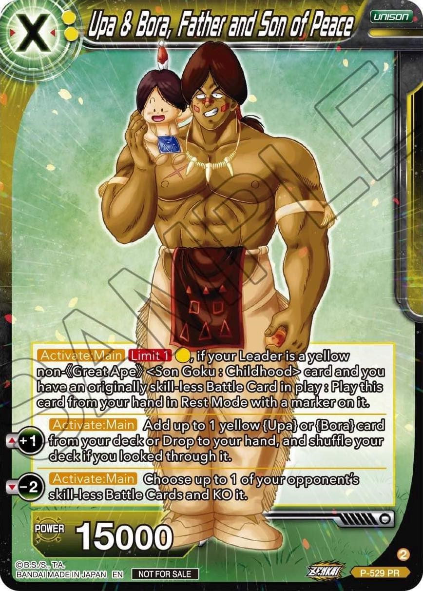 Upa & Bora, Father and Son of Peace (Zenkai Series Tournament Pack Vol.5) (P-529) [Tournament Promotion Cards] | The Time Vault CA