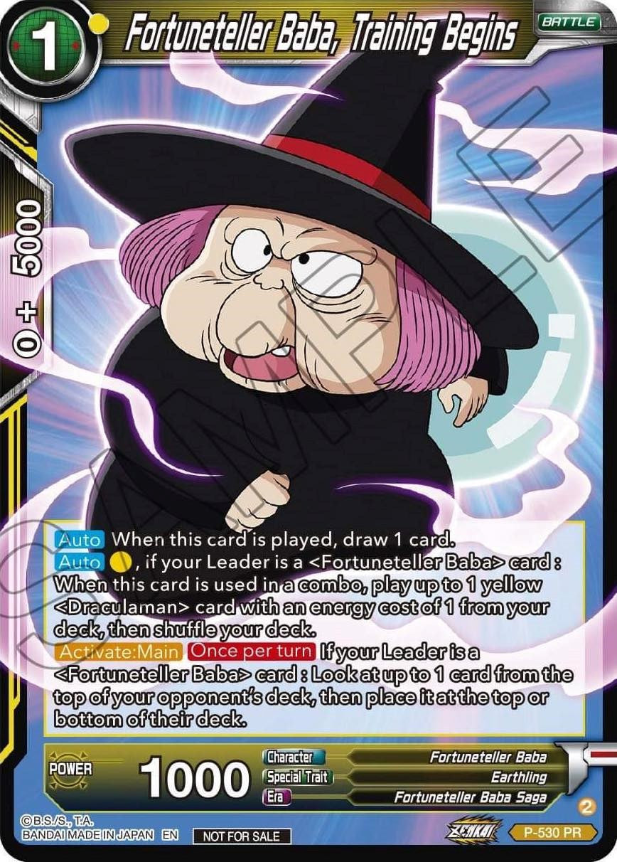 Fortuneteller Baba, Training Begins (Zenkai Series Tournament Pack Vol.5) (P-530) [Tournament Promotion Cards] | The Time Vault CA