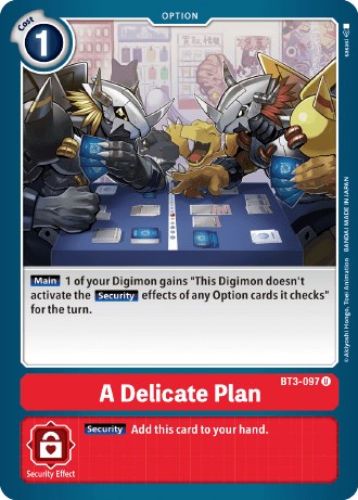 A Delicate Plan [BT3-097] (Revision Pack 2021) [Release Special Booster Promos] | The Time Vault CA
