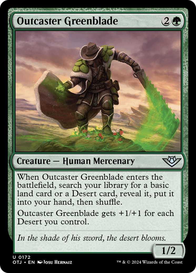 Outcaster Greenblade [Outlaws of Thunder Junction] | The Time Vault CA