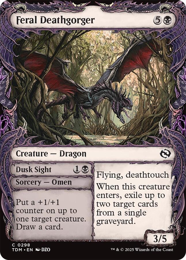 Feral Deathgorger (Showcase) [Tarkir: Dragonstorm] | The Time Vault CA