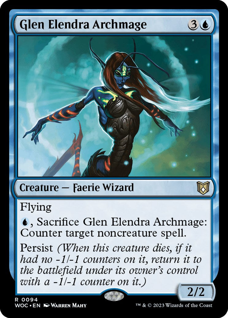 Glen Elendra Archmage [Wilds of Eldraine Commander] | The Time Vault CA
