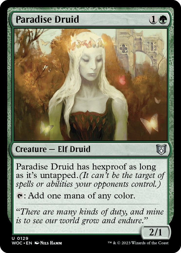 Paradise Druid [Wilds of Eldraine Commander] | The Time Vault CA
