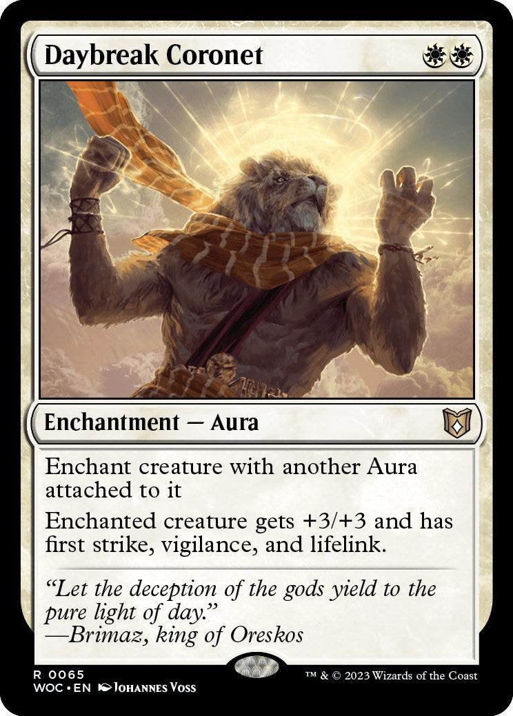 Daybreak Coronet [Wilds of Eldraine Commander] | The Time Vault CA