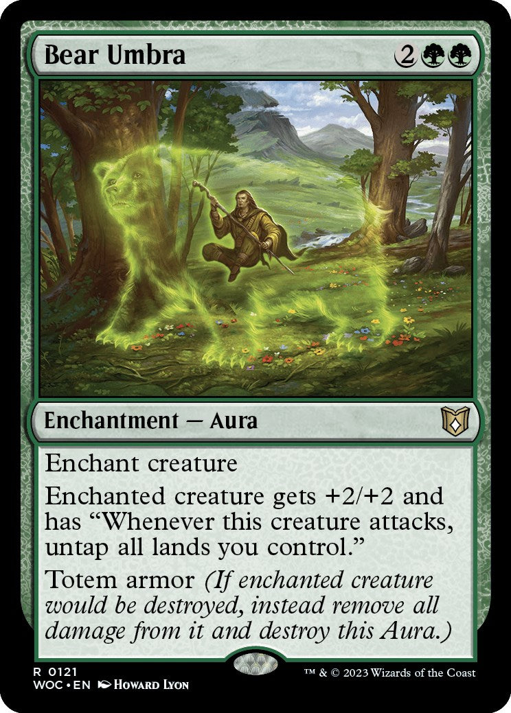Bear Umbra [Wilds of Eldraine Commander] | The Time Vault CA