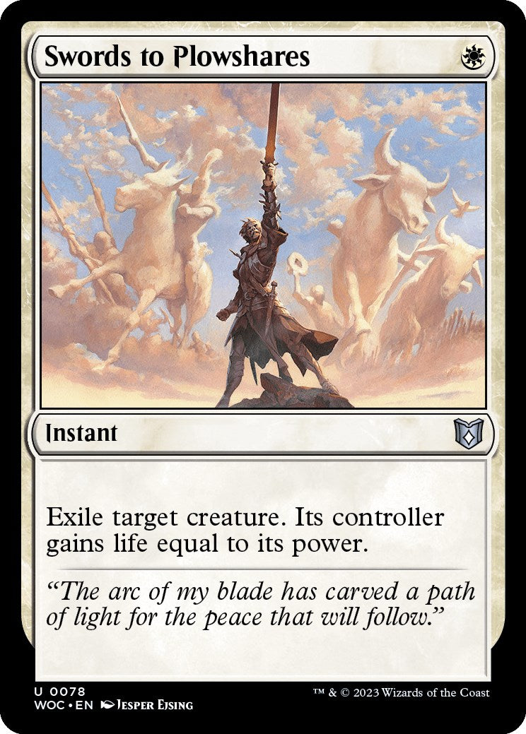 Swords to Plowshares [Wilds of Eldraine Commander] | The Time Vault CA