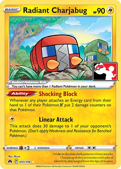 Radiant Charjabug (051/159) [Prize Pack Series Three] | The Time Vault CA