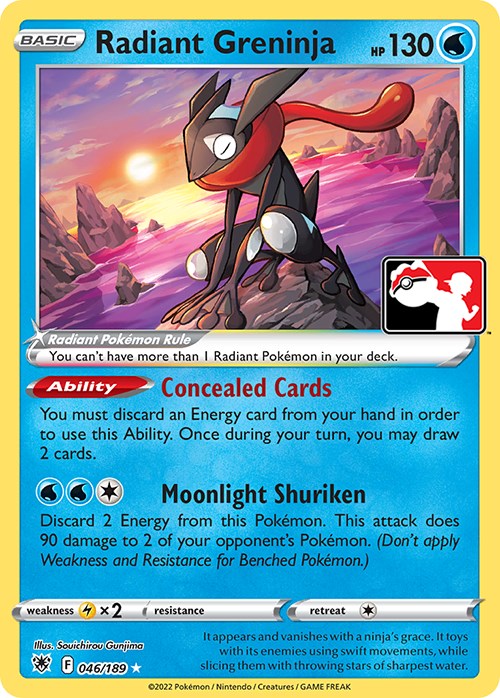 Radiant Greninja (046/189) [Prize Pack Series Three] | The Time Vault CA