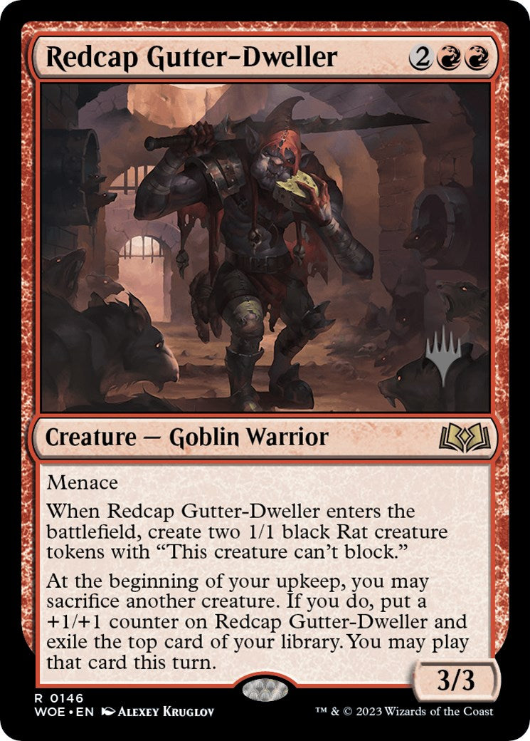 Redcap Gutter-Dweller (Promo Pack) [Wilds of Eldraine Promos] | The Time Vault CA