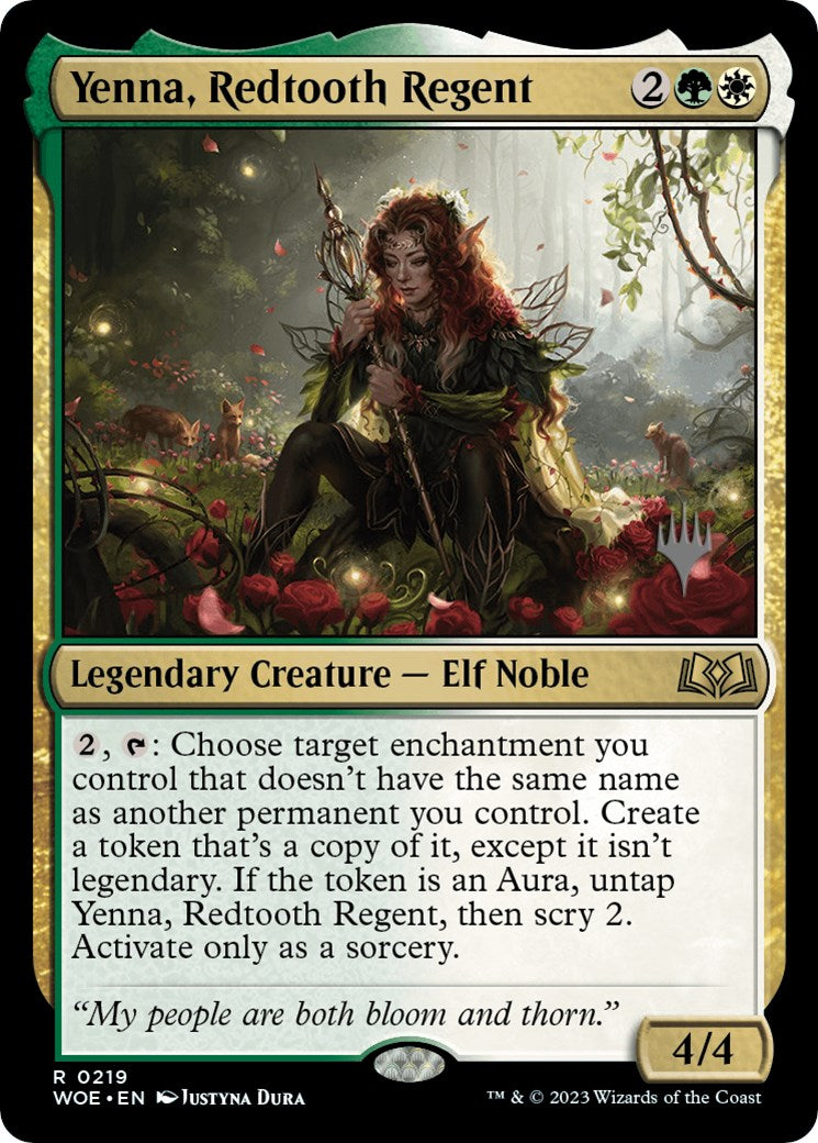 Yenna, Redtooth Regent (Promo Pack) [Wilds of Eldraine Promos] | The Time Vault CA