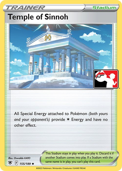 Temple of Sinnoh (155/189) [Prize Pack Series Three] | The Time Vault CA