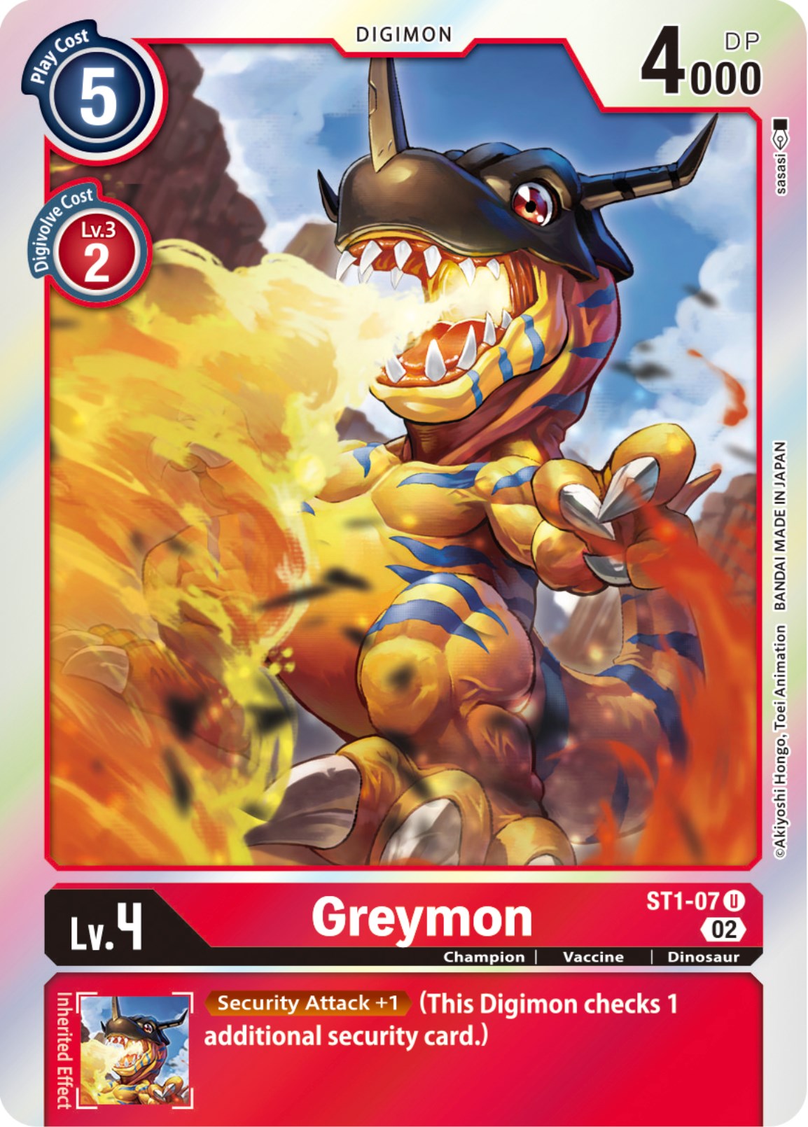 Greymon [ST1-07] [Resurgence Booster] | The Time Vault CA