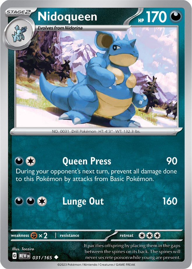 Nidoqueen (031/165) [Scarlet & Violet 151] | The Time Vault CA