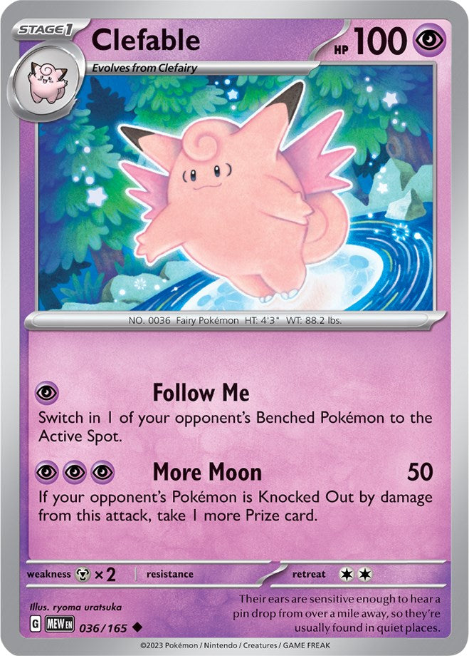 Clefable (036/165) [Scarlet & Violet 151] | The Time Vault CA