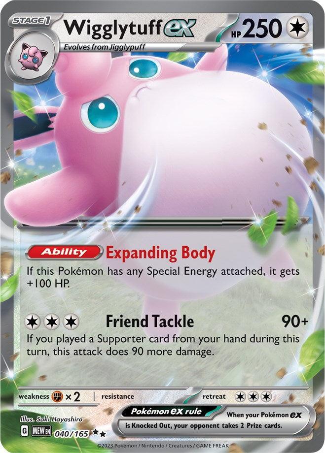 Wigglytuff ex (040/165) [Scarlet & Violet 151] | The Time Vault CA