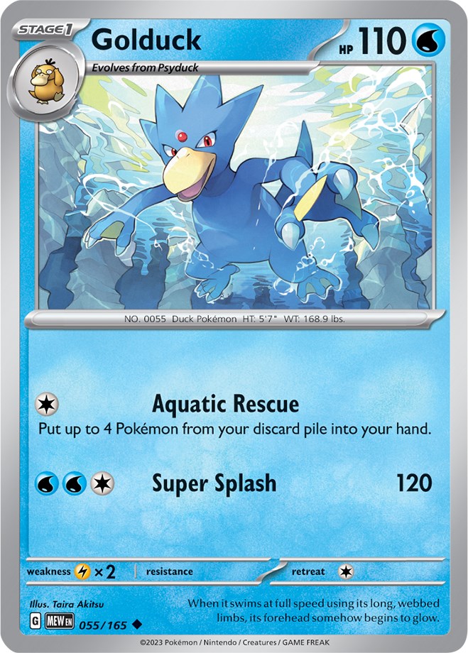 Golduck (055/165) [Scarlet & Violet 151] | The Time Vault CA