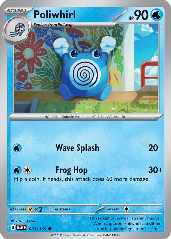 Poliwhirl (061/165) [Scarlet & Violet 151] | The Time Vault CA