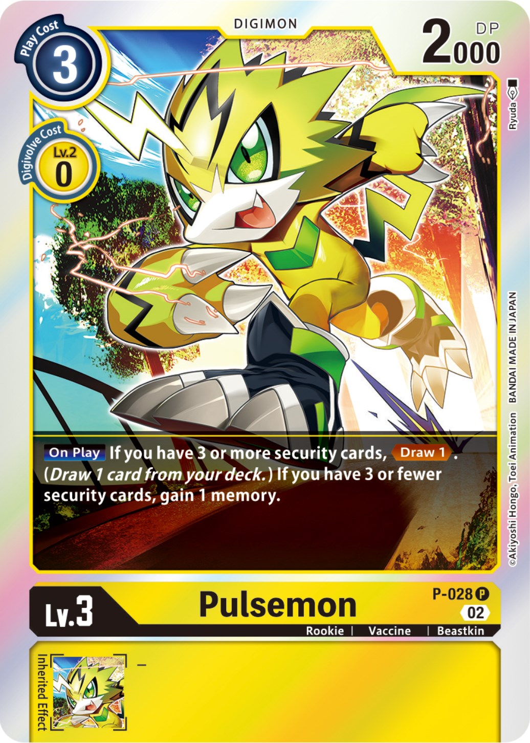 Pulsemon [P-028] (Resurgence Booster Reprint) [Promotional Cards] | The Time Vault CA