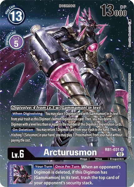 Arcturusmon (Textured Alternate Art) [Resurgence Booster] | The Time Vault CA