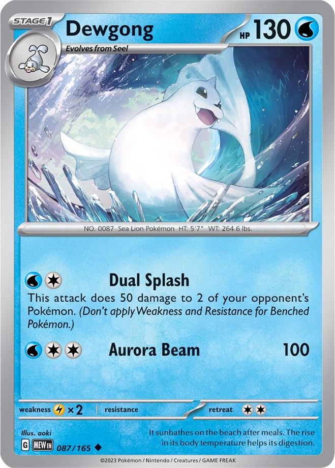 Dewgong (087/165) [Scarlet & Violet 151] | The Time Vault CA