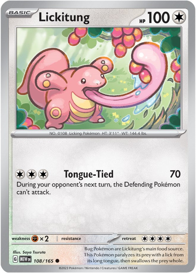 Lickitung (108/165) [Scarlet & Violet 151] | The Time Vault CA