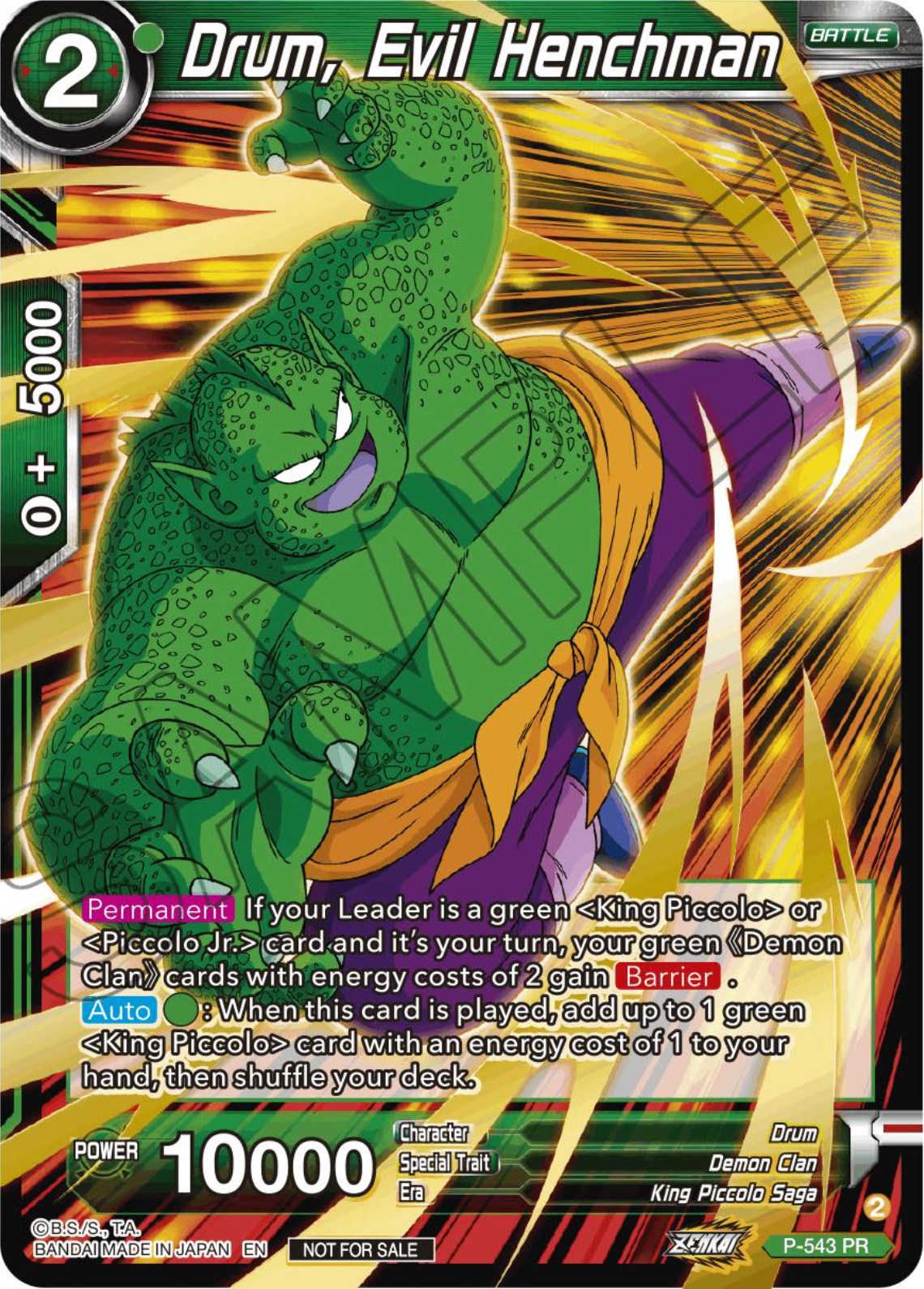 Drum, Evil Henchman (Championship Selection Pack 2023 Vol.3) (P-543) [Tournament Promotion Cards] | The Time Vault CA