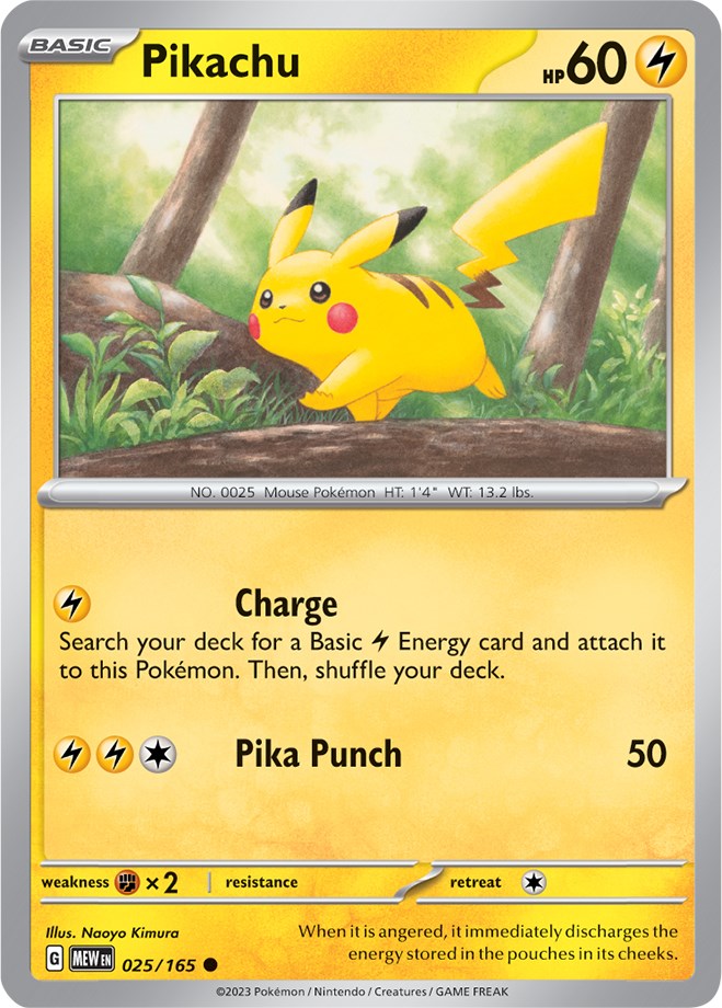 Pikachu (025/165) [Scarlet & Violet 151] | The Time Vault CA