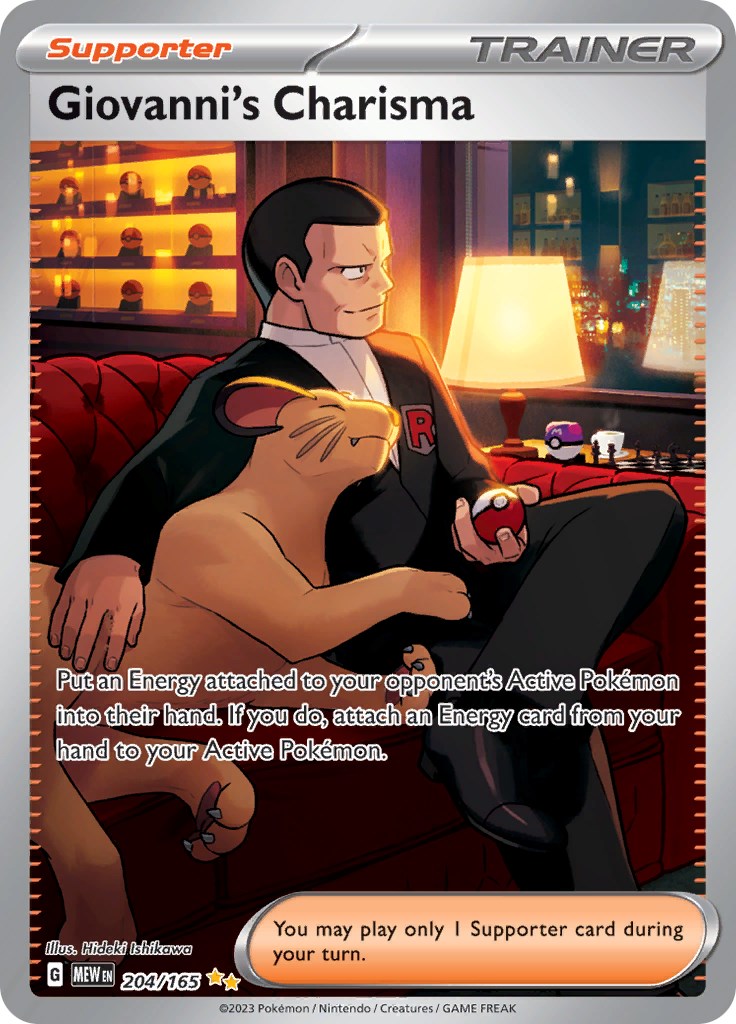 Giovanni's Charisma (204/165) [Scarlet & Violet 151] | The Time Vault CA