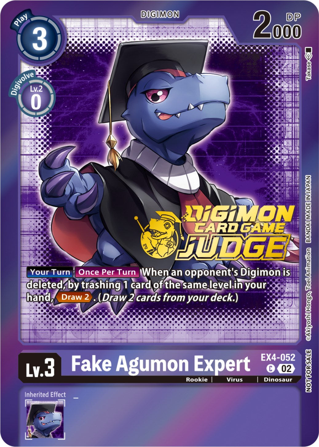 Fake Agumon Expert [EX4-052] (Judge Pack 4) [Alternative Being Booster Promos] | The Time Vault CA