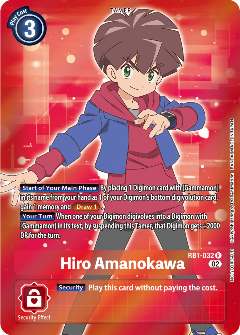 Hiro Amanokawa [RB1-032] (Box Topper) [Resurgence Booster] | The Time Vault CA