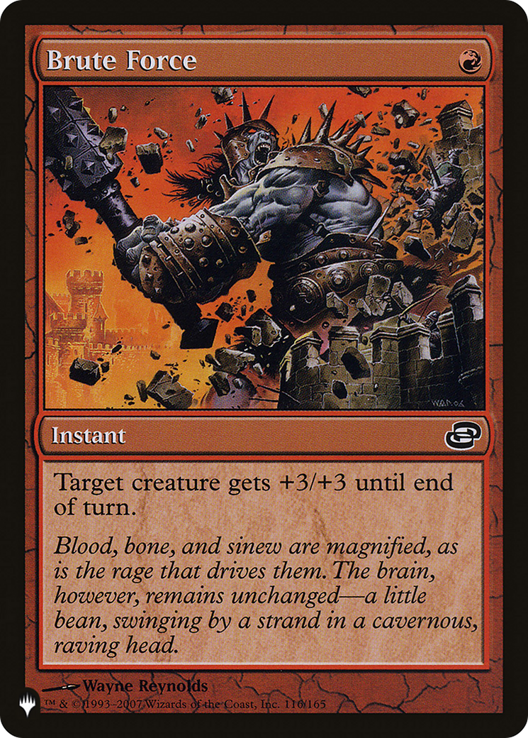 Brute Force [The List] | The Time Vault CA