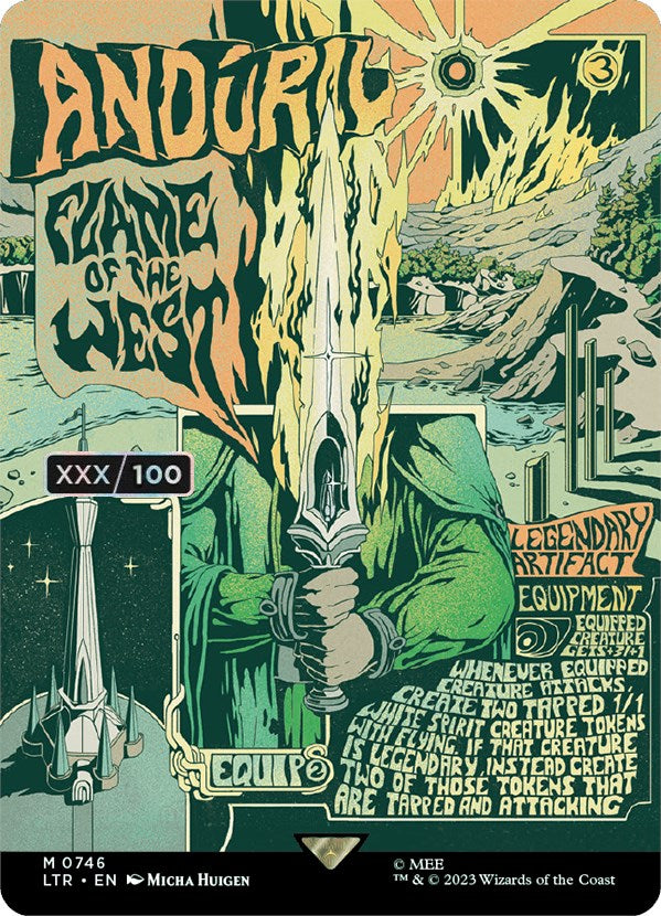 Anduril, Flame of the West (Borderless Poster) (Serialized) [The Lord of the Rings: Tales of Middle-Earth] | The Time Vault CA