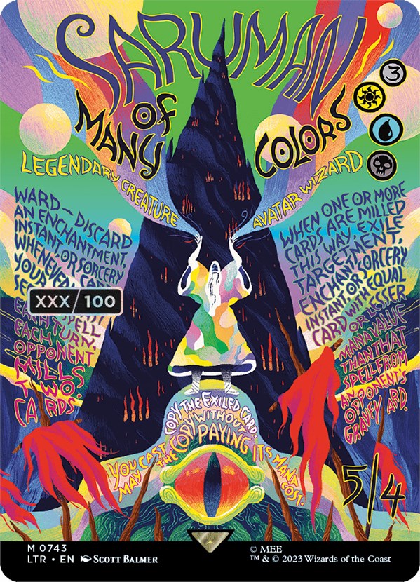 Saruman of Many Colors (Borderless Poster) (Serialized) [The Lord of the Rings: Tales of Middle-Earth] | The Time Vault CA