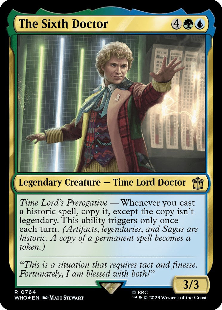 The Sixth Doctor (Surge Foil) [Doctor Who] | The Time Vault CA