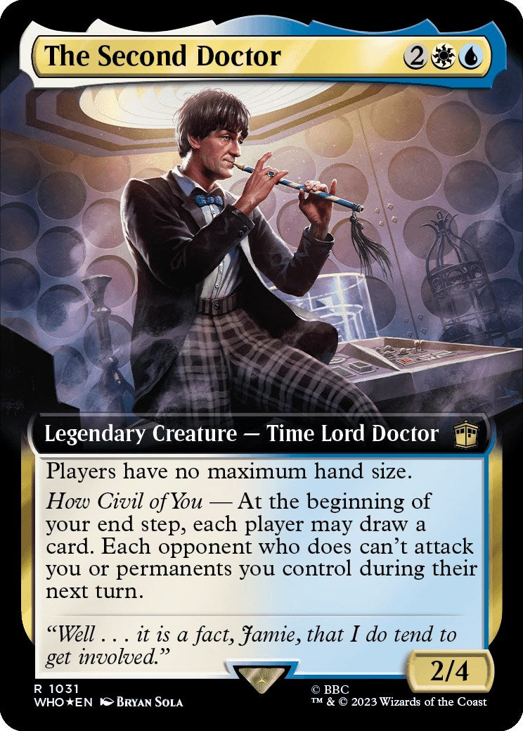 The Second Doctor (Extended Art) (Surge Foil) [Doctor Who] | The Time Vault CA