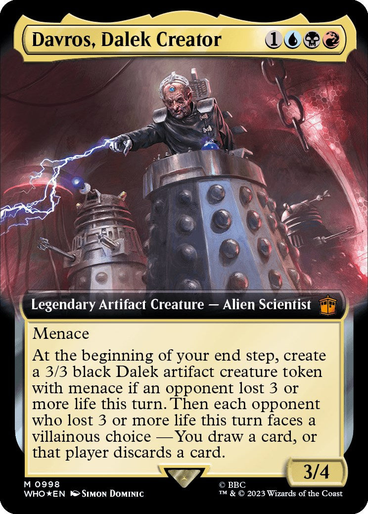 Davros, Dalek Creator (Extended Art) (Surge Foil) [Doctor Who] | The Time Vault CA