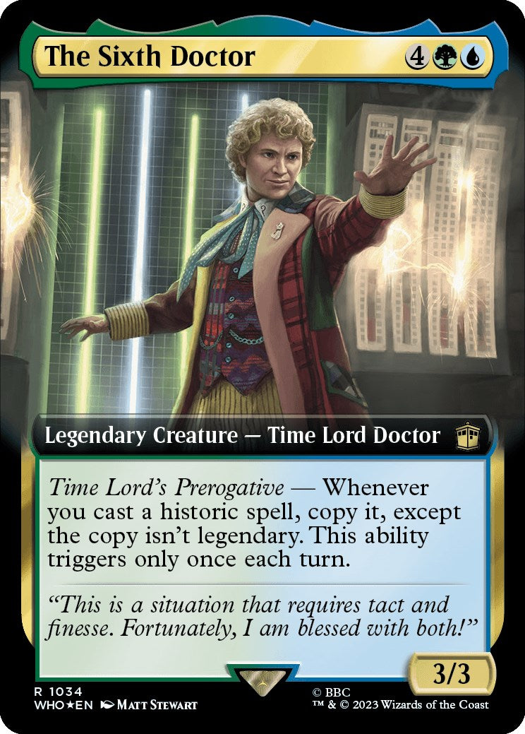 The Sixth Doctor (Extended Art) (Surge Foil) [Doctor Who] | The Time Vault CA