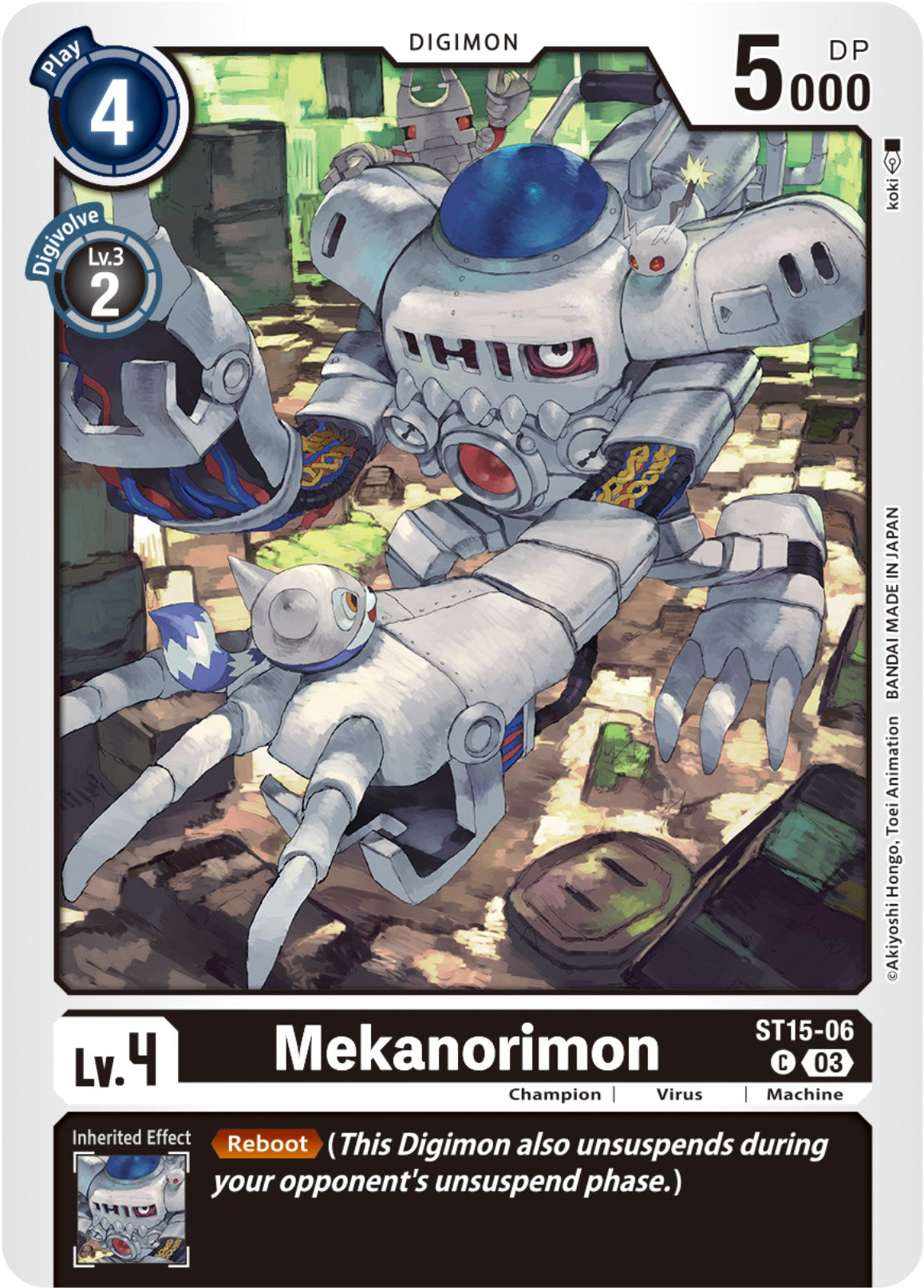 Mekanorimon [ST15-06] [Starter Deck: Dragon of Courage] | The Time Vault CA