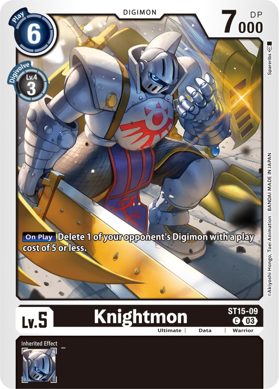 Knightmon [ST15-09] [Starter Deck: Dragon of Courage] | The Time Vault CA